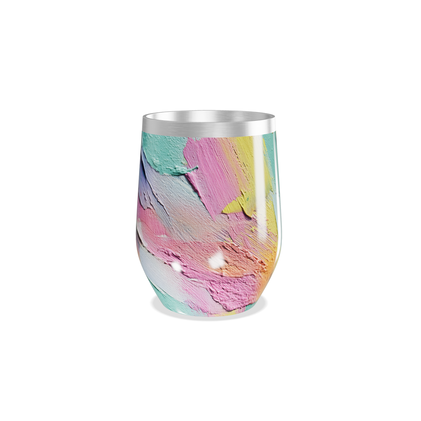 Copo Térmico Slim - Estampa Abstrata Colorida