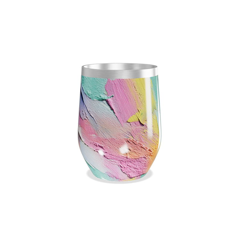 Copo Térmico Slim - Estampa Abstrata Colorida