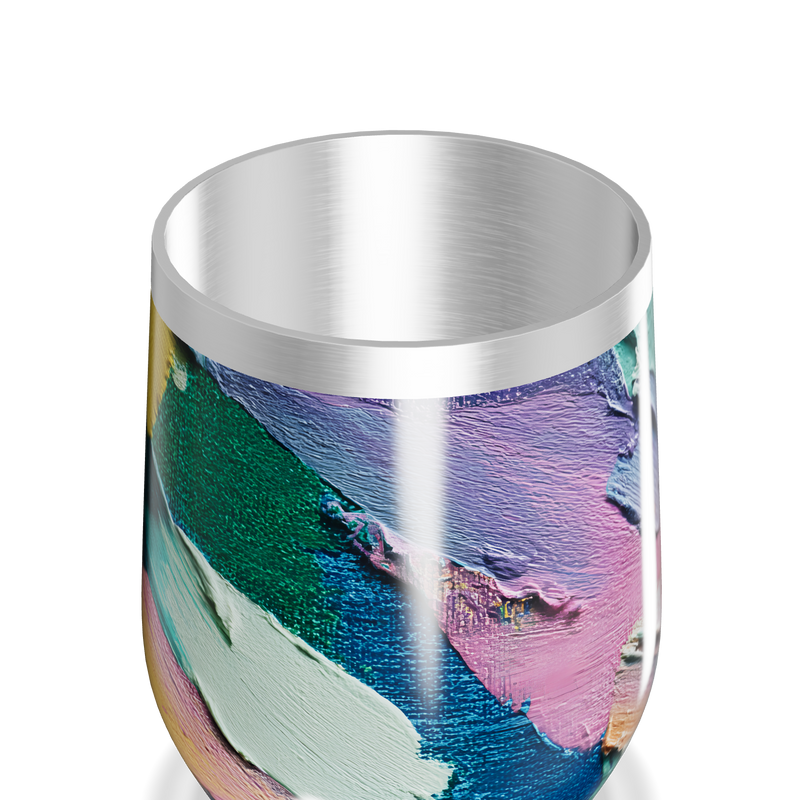 Copo Térmico Slim - Estampa Abstrata Colorida