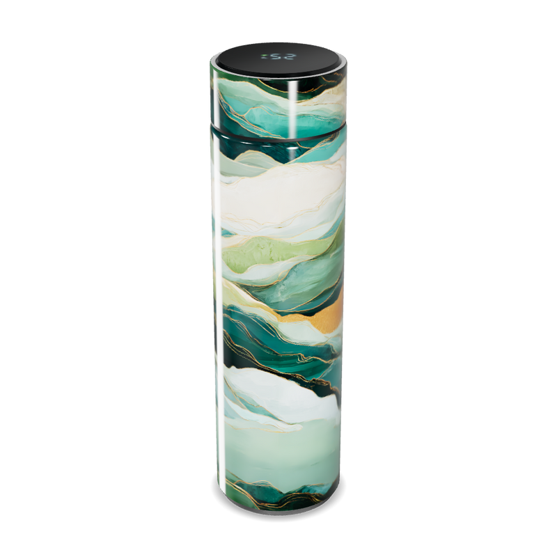 Garrafa Térmica Touch - Verde Marmorizada