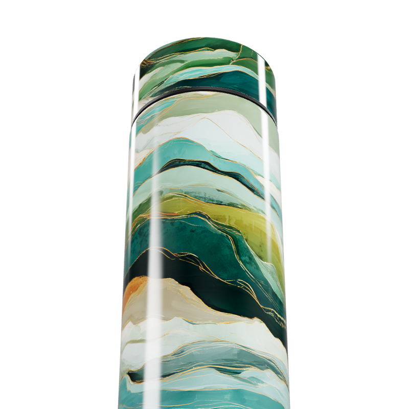 Garrafa Térmica Touch - Verde Marmorizada