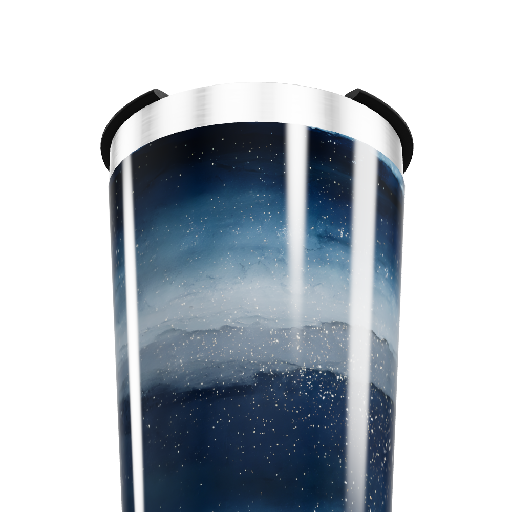 Copo Térmico - Azul Galáxia Inox