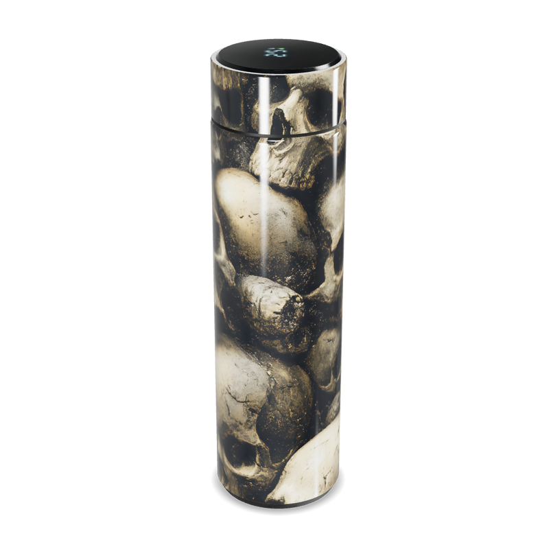 Garrafa Térmica Touch - Estampa Caveiras Aço