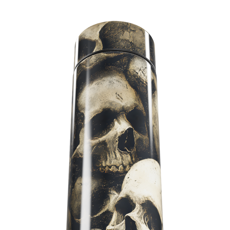 Garrafa Térmica Touch - Estampa Caveiras Aço