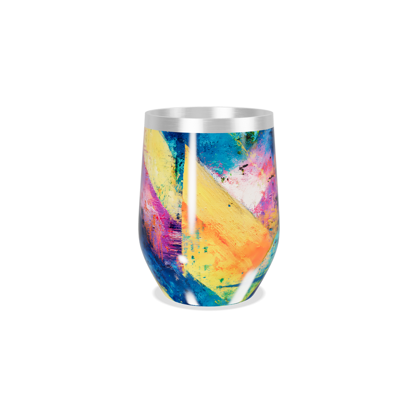 Copo Térmico Slim - Estampa Colorida Abstrata