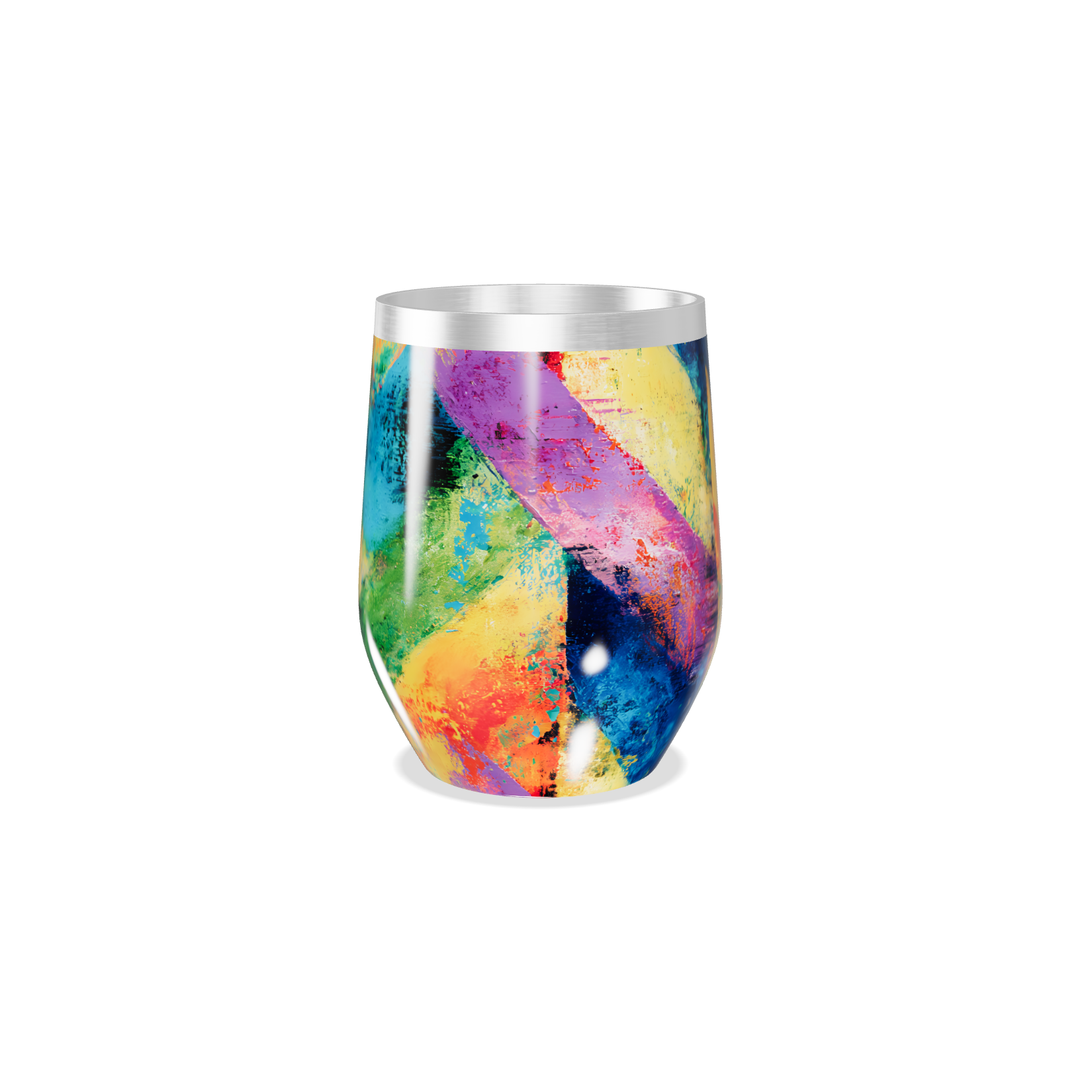 Copo Térmico Slim - Estampa Colorida Abstrata