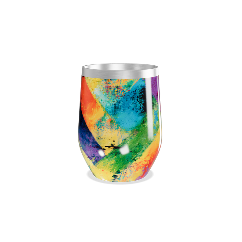 Copo Térmico Slim - Estampa Colorida Abstrata