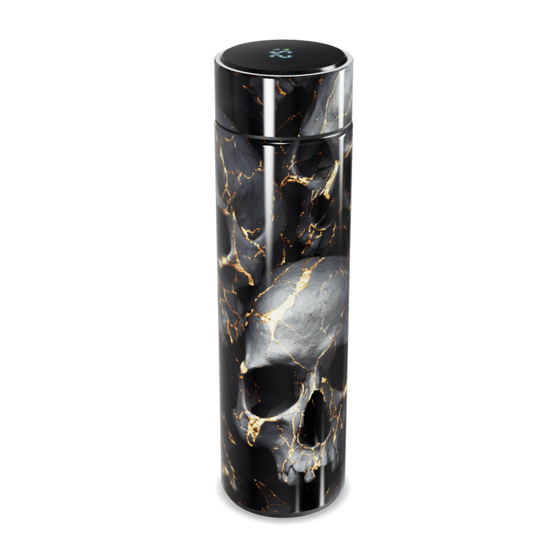 Garrafa Térmica Touch - Mármore Preto com LED