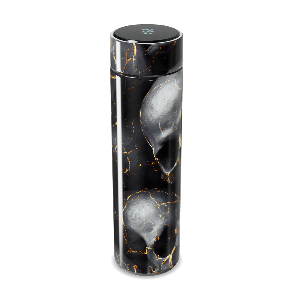 Garrafa Térmica Touch - Mármore Preto com LED