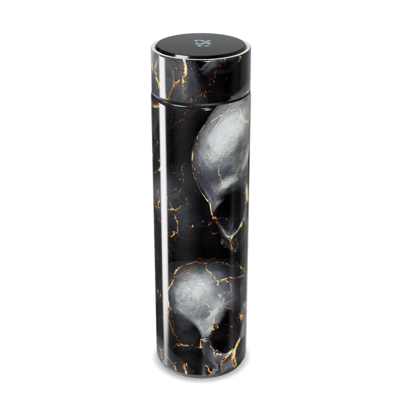 Garrafa Térmica Touch - Mármore Preto com LED