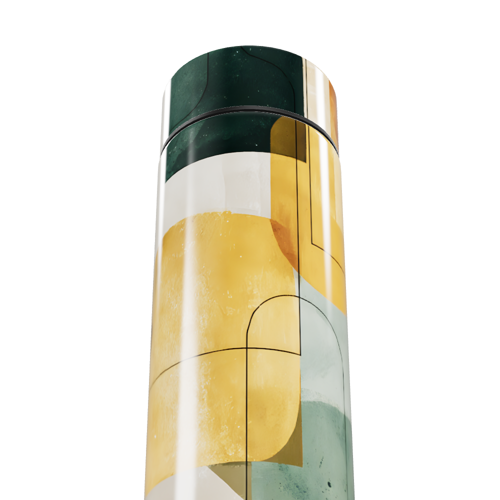 Garrafa Térmica Touch - Estampa Colorida Aço Inox