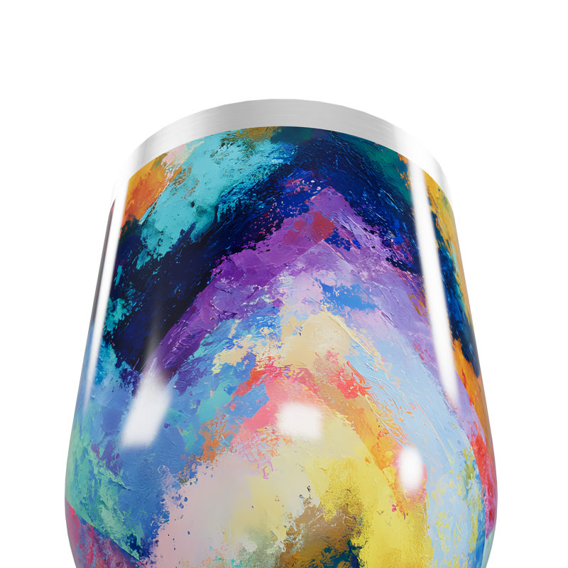 Copo Térmico Slim - Estampa Abstrata Colorida