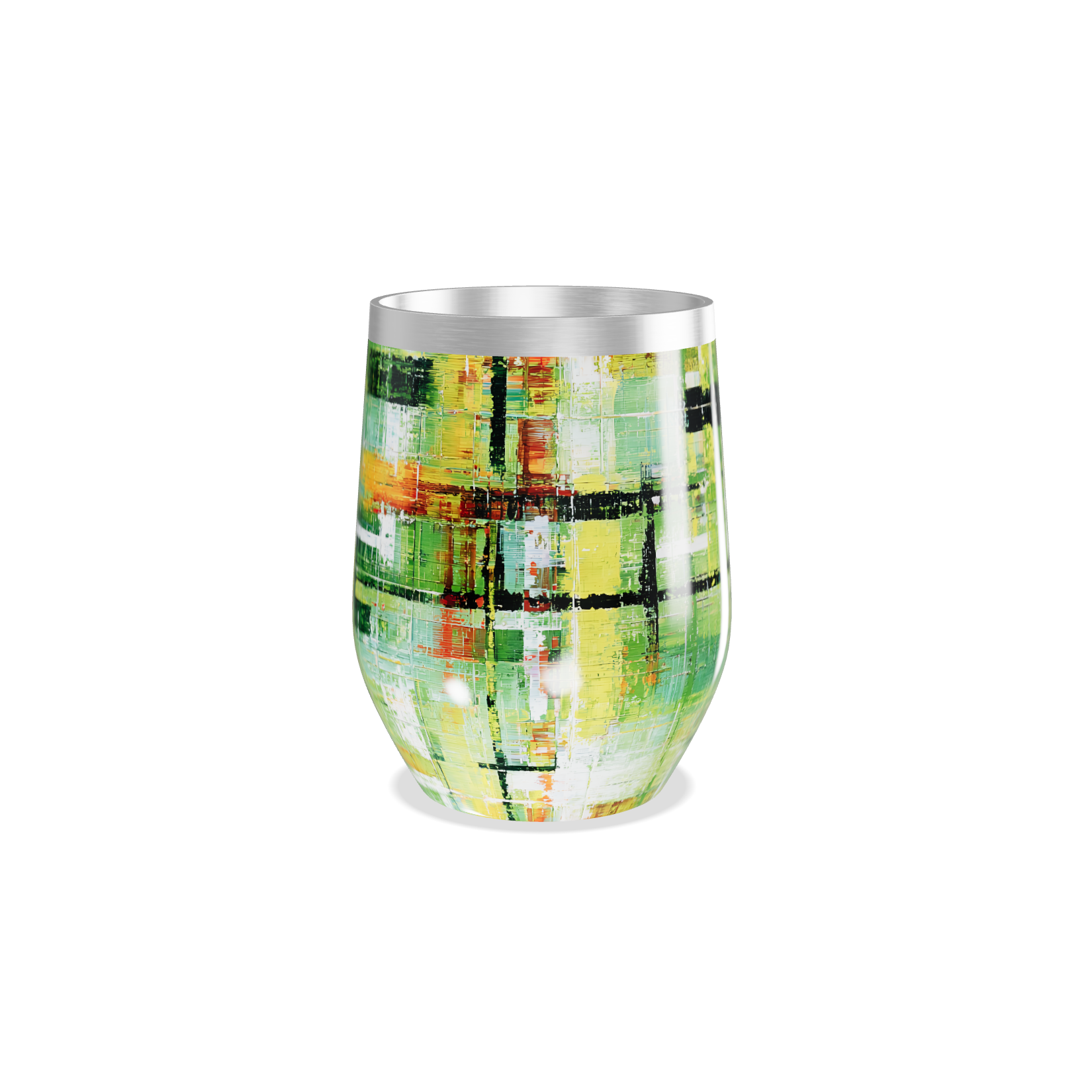 Copo Térmico Slim - Estampa Abstrata Colorida