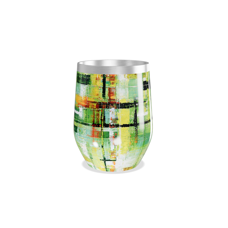 Copo Térmico Slim - Estampa Abstrata Colorida