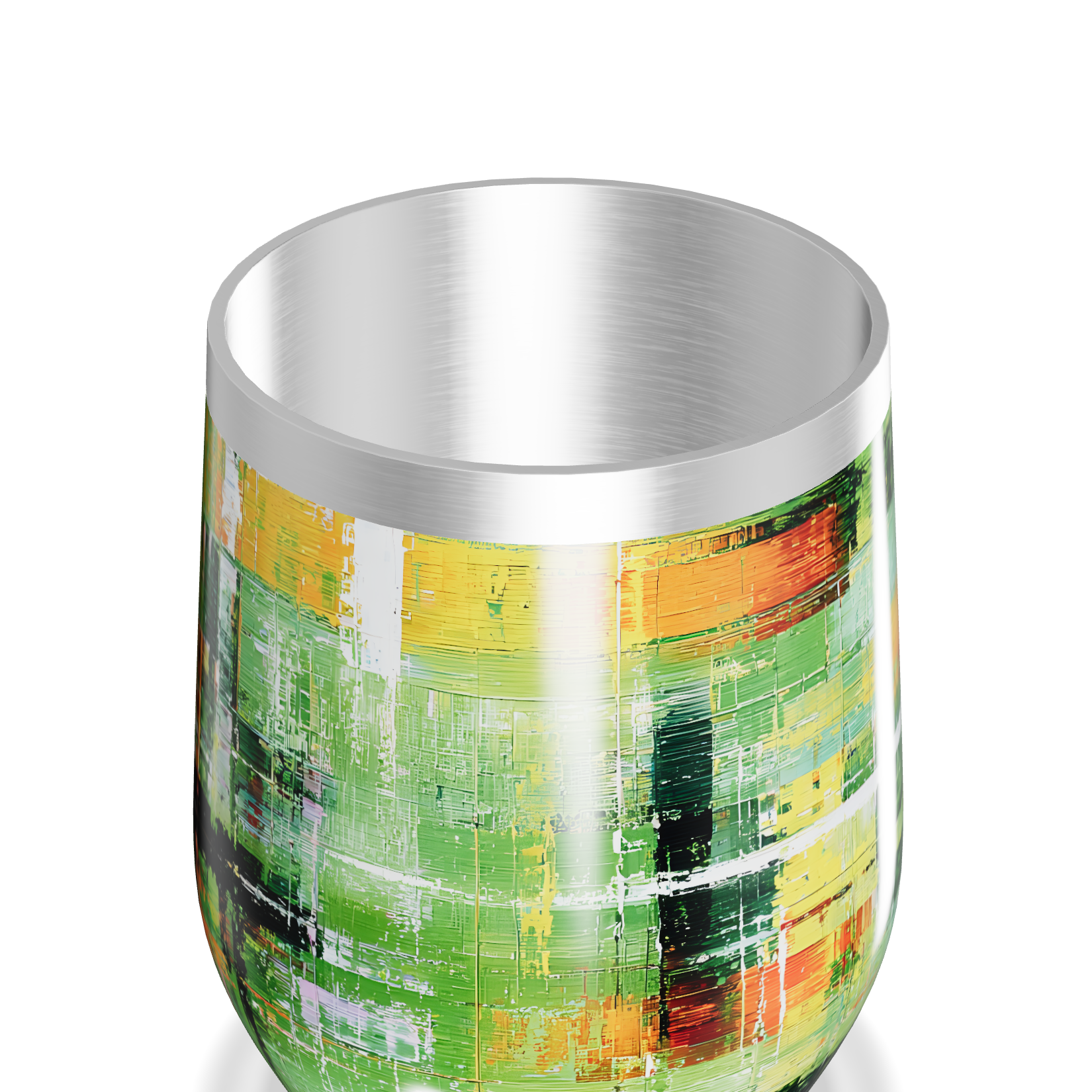 Copo Térmico Slim - Estampa Abstrata Colorida