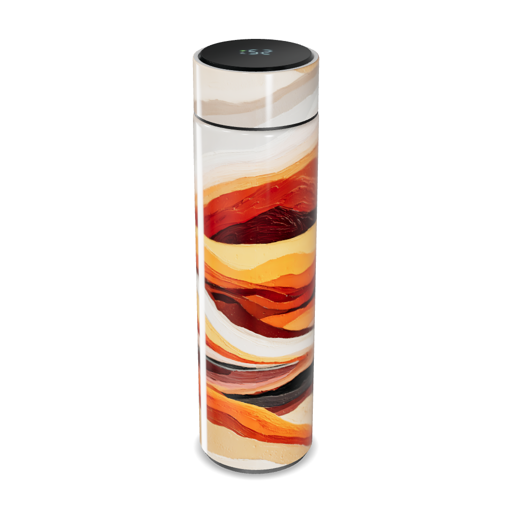 Garrafa Térmica Touch - Design Colorido Abstrato