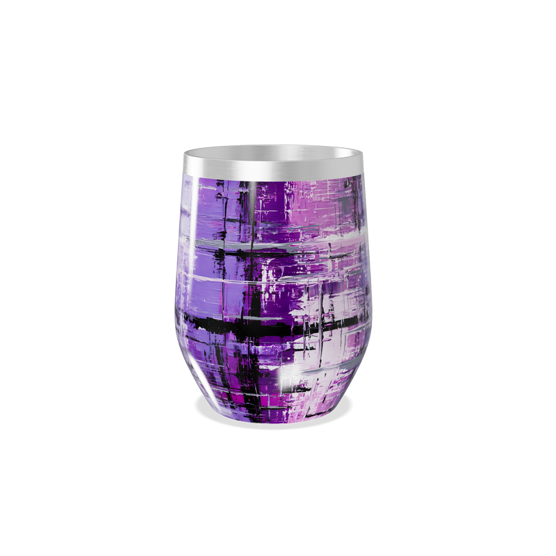Copo Térmico Slim - Roxo Abstrato Aço Inox
