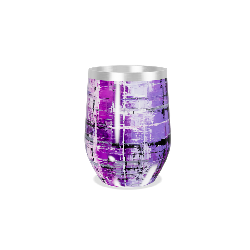 Copo Térmico Slim - Roxo Abstrato Aço Inox
