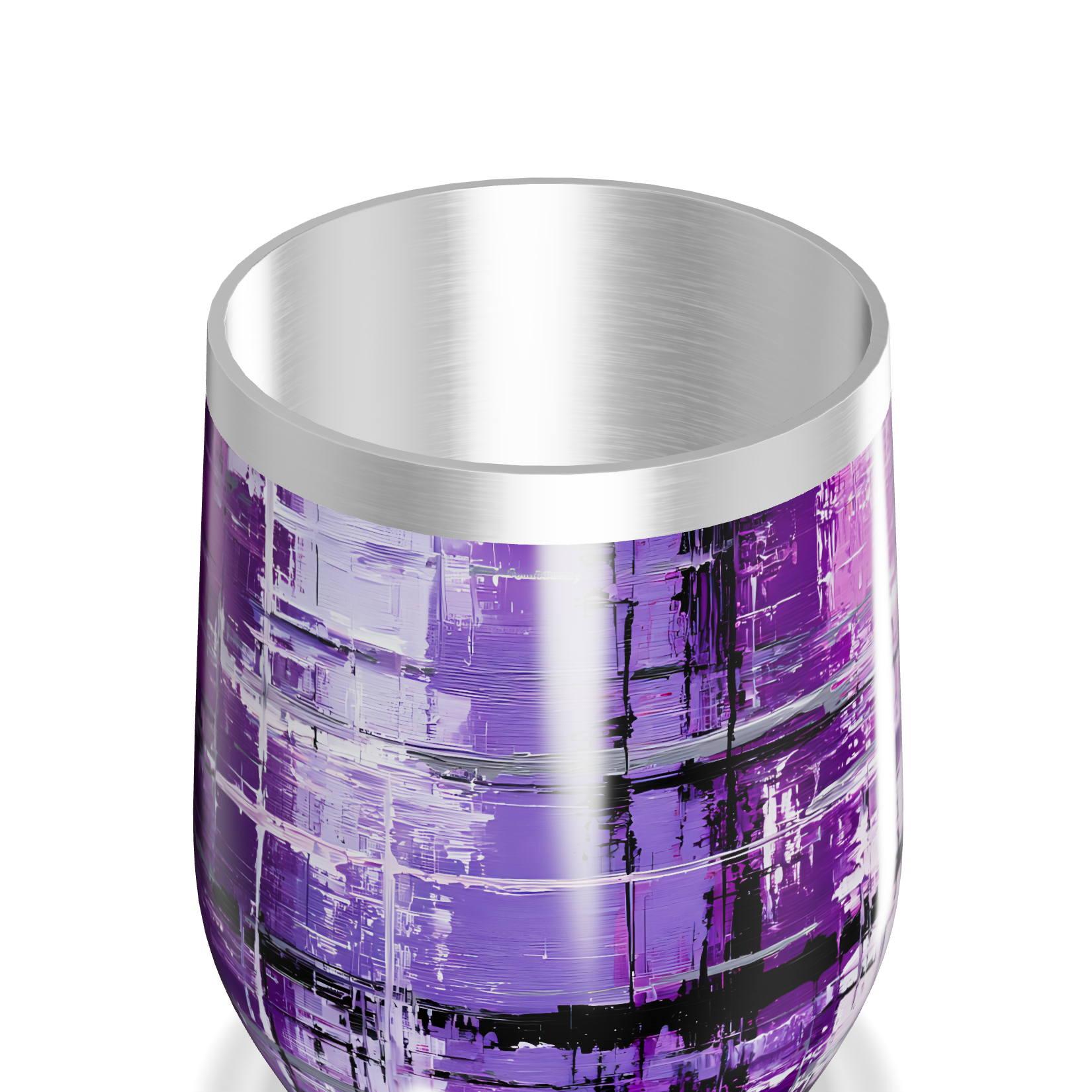 Copo Térmico Slim - Roxo Abstrato Aço Inox