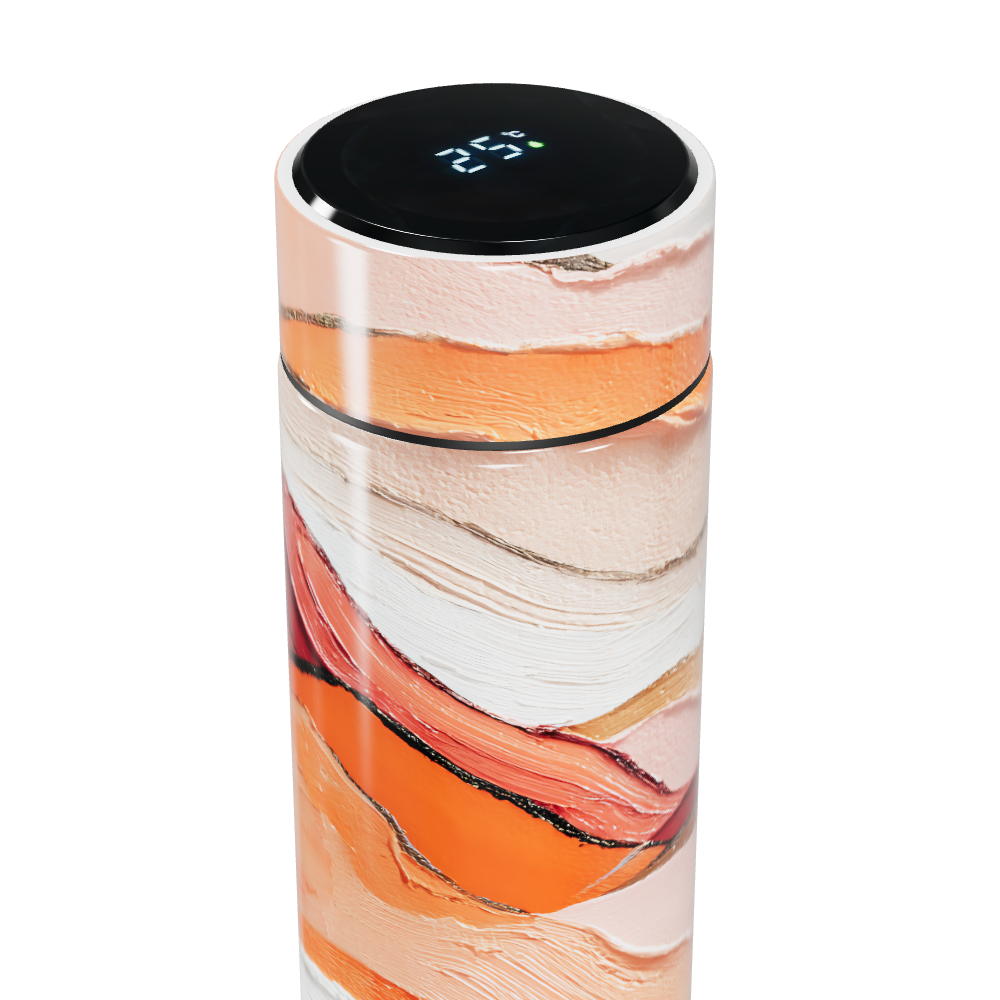 Garrafa Térmica Touch - Estampa Abstrata Colorida