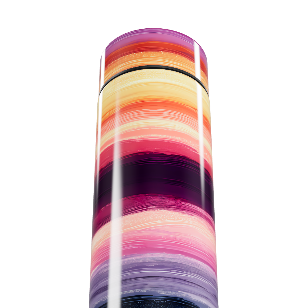 Garrafa Térmica Touch - Listras Coloridas