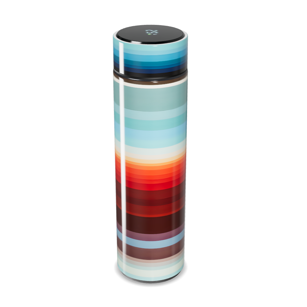 Garrafa Térmica Touch - Listras Coloridas