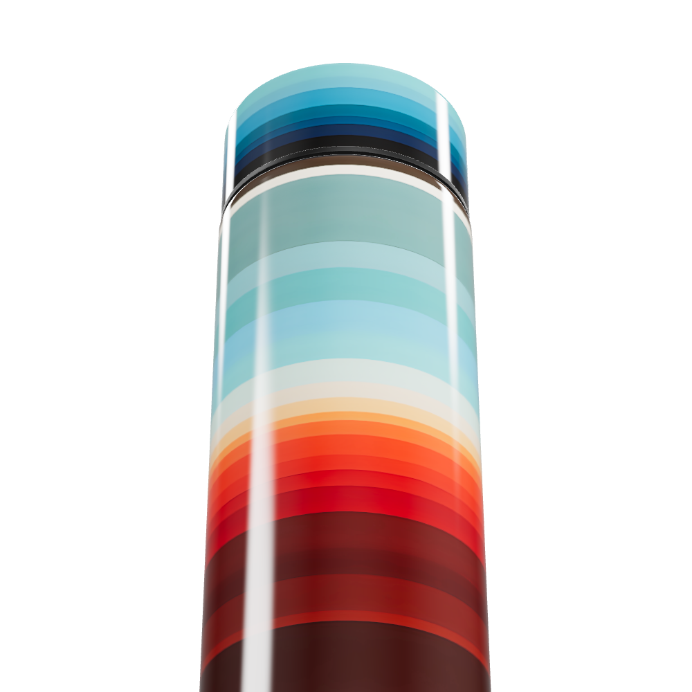 Garrafa Térmica Touch - Listras Coloridas