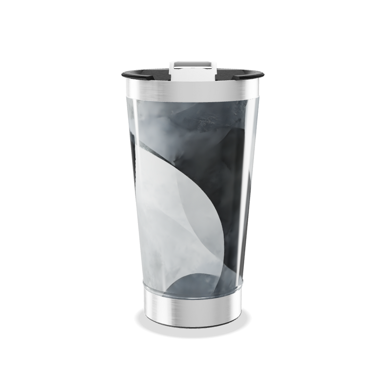 Copo Térmico - Inox com Estampa Abstrata