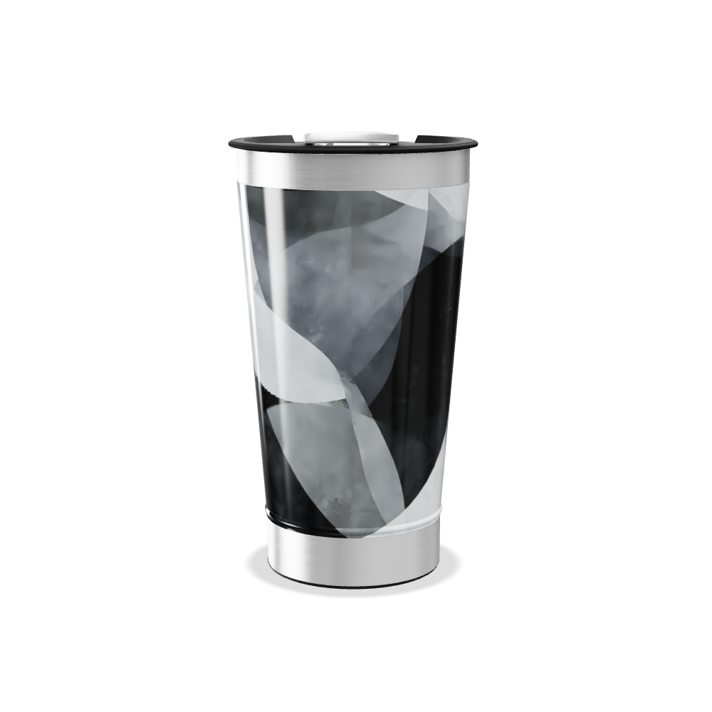 Copo Térmico - Inox com Estampa Abstrata