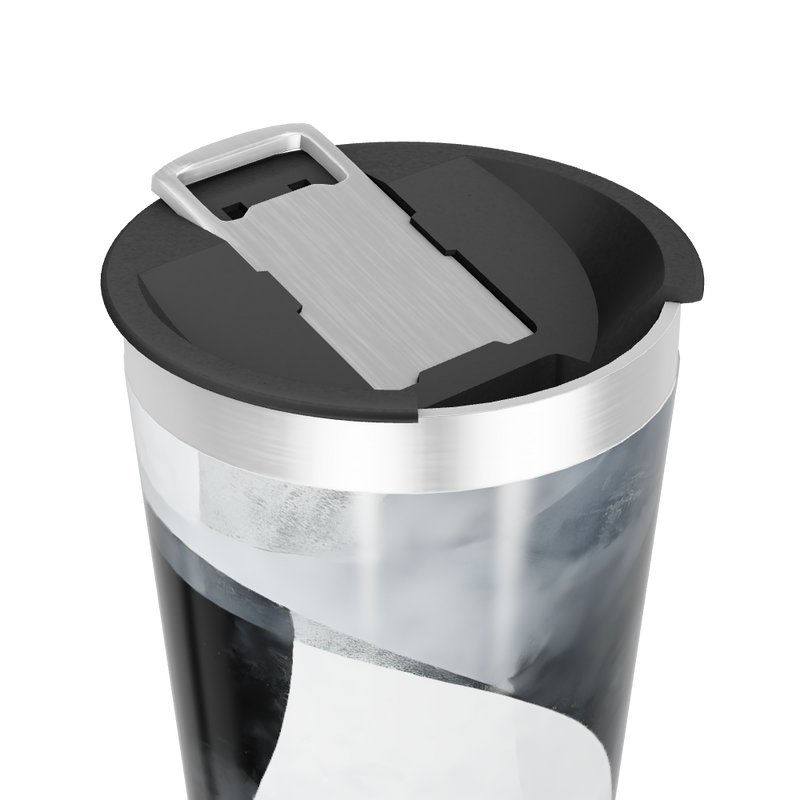 Copo Térmico - Inox com Estampa Abstrata