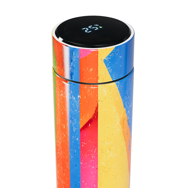 Garrafa Térmica Touch - Colorida com Display LED
