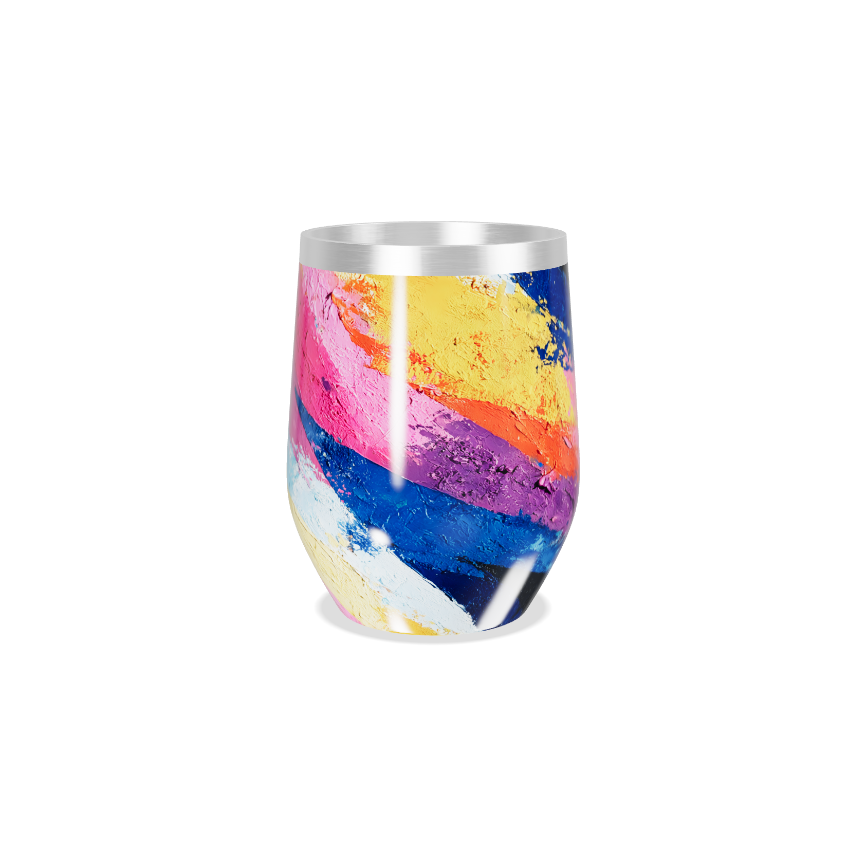 Copo Térmico Slim - Estampa Colorida Inox