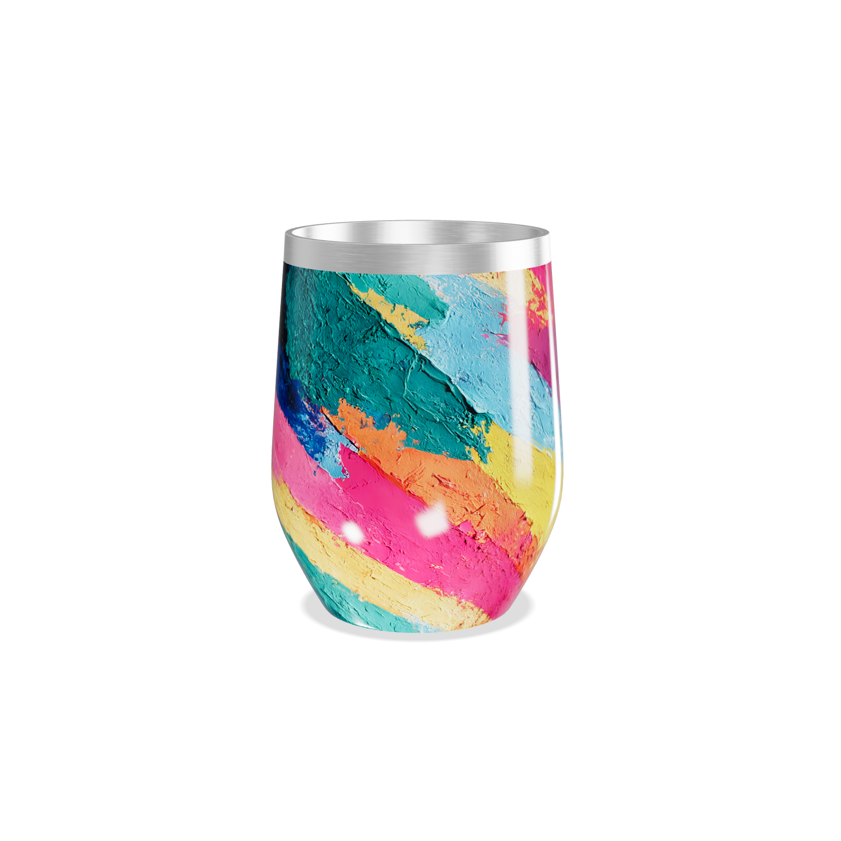 Copo Térmico Slim - Estampa Colorida Inox