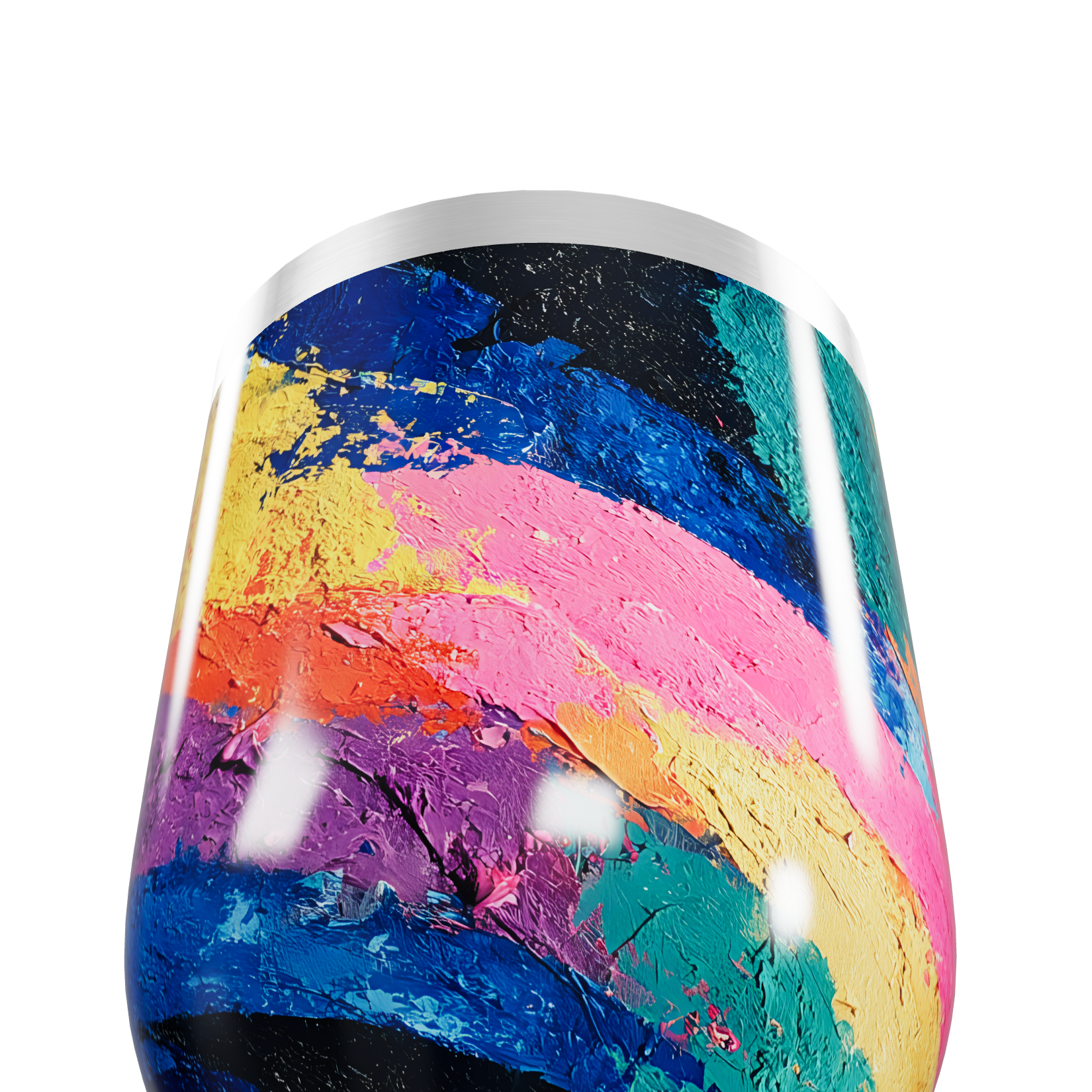 Copo Térmico Slim - Estampa Colorida Inox