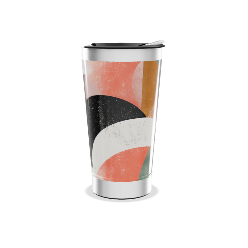 Copo Térmico - Estampa Abstrata Colorida