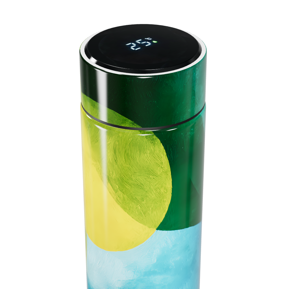 Garrafa Térmica Touch - Estampa Colorida Abstrata