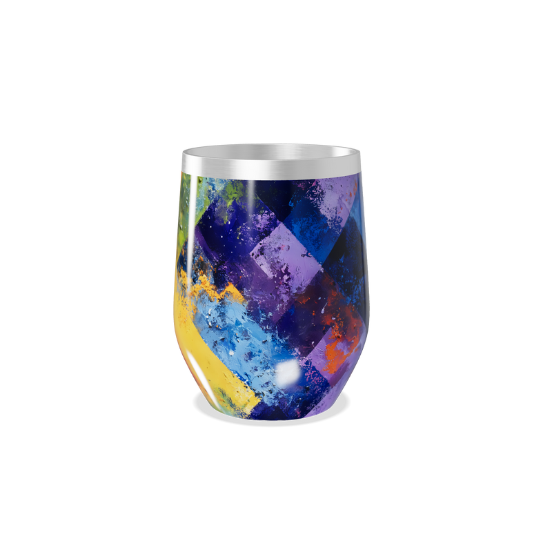 Copo Térmico Slim - Estampa Colorida Abstrata