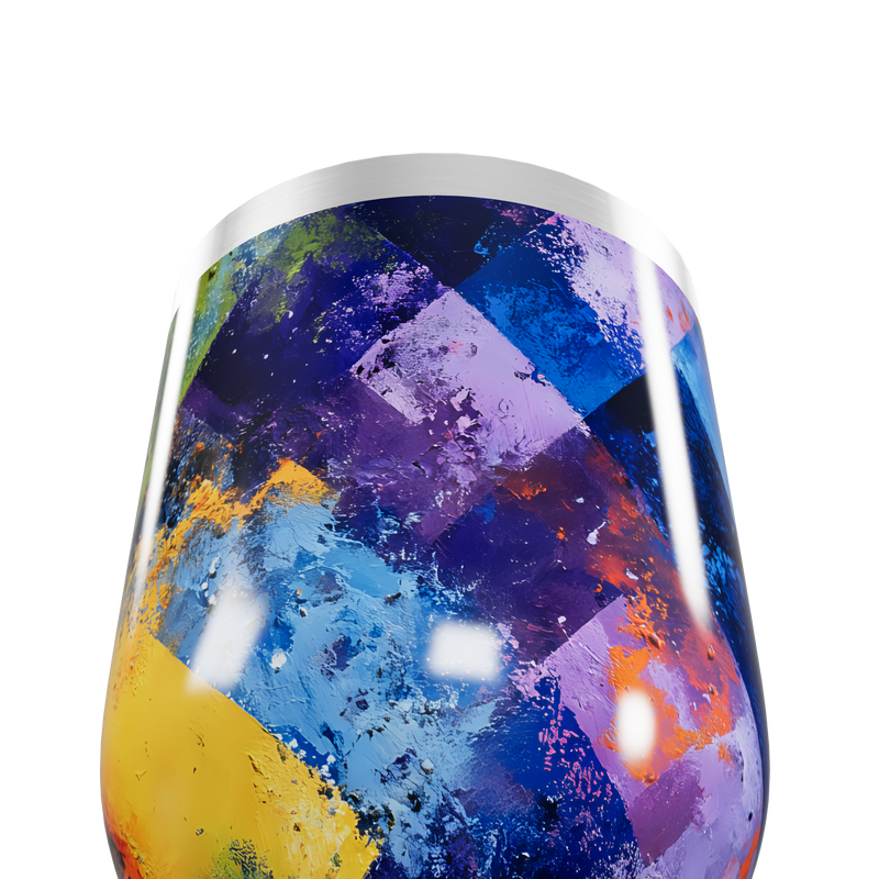 Copo Térmico Slim - Estampa Colorida Abstrata