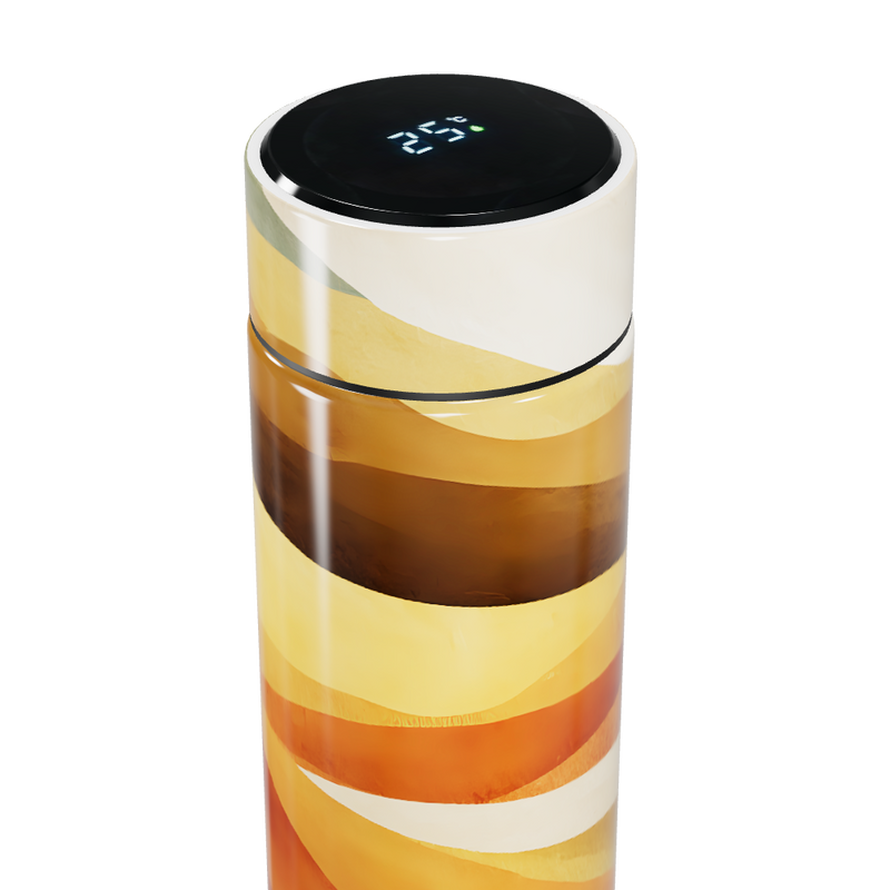 Garrafa Térmica Touch - Estampa Abstrata Colorida