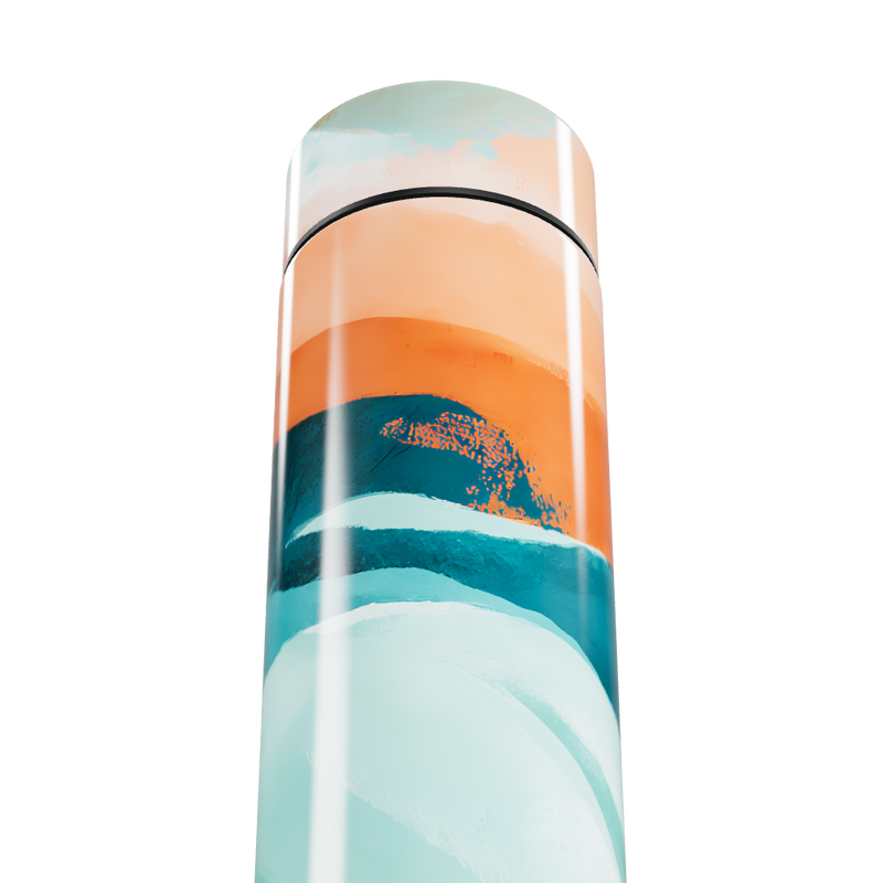 Garrafa Térmica Touch - Estampa Abstrata Colorida