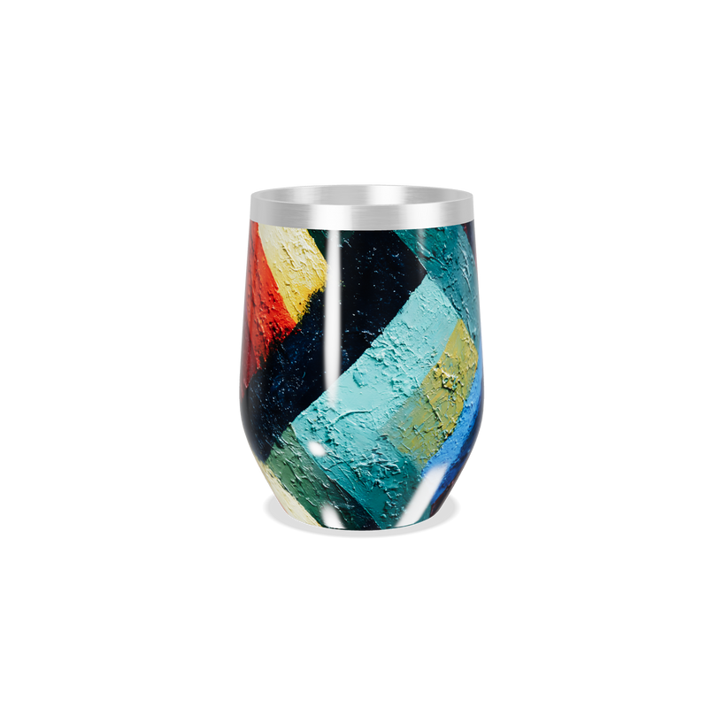 Copo Térmico Slim - Estampa Colorida Aço Inox