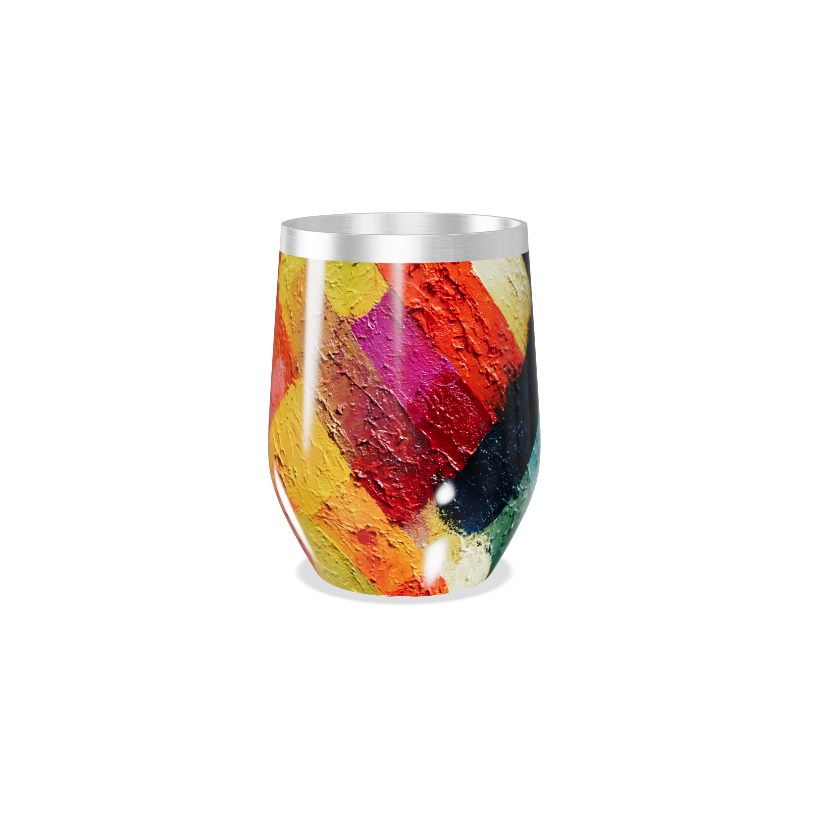 Copo Térmico Slim - Estampa Colorida Aço Inox