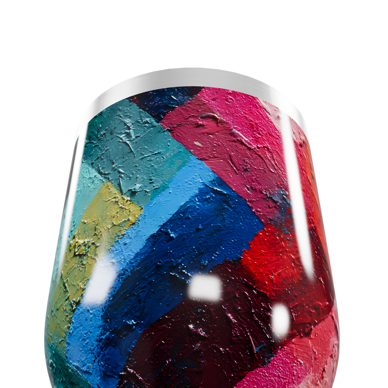 Copo Térmico Slim - Estampa Colorida Aço Inox