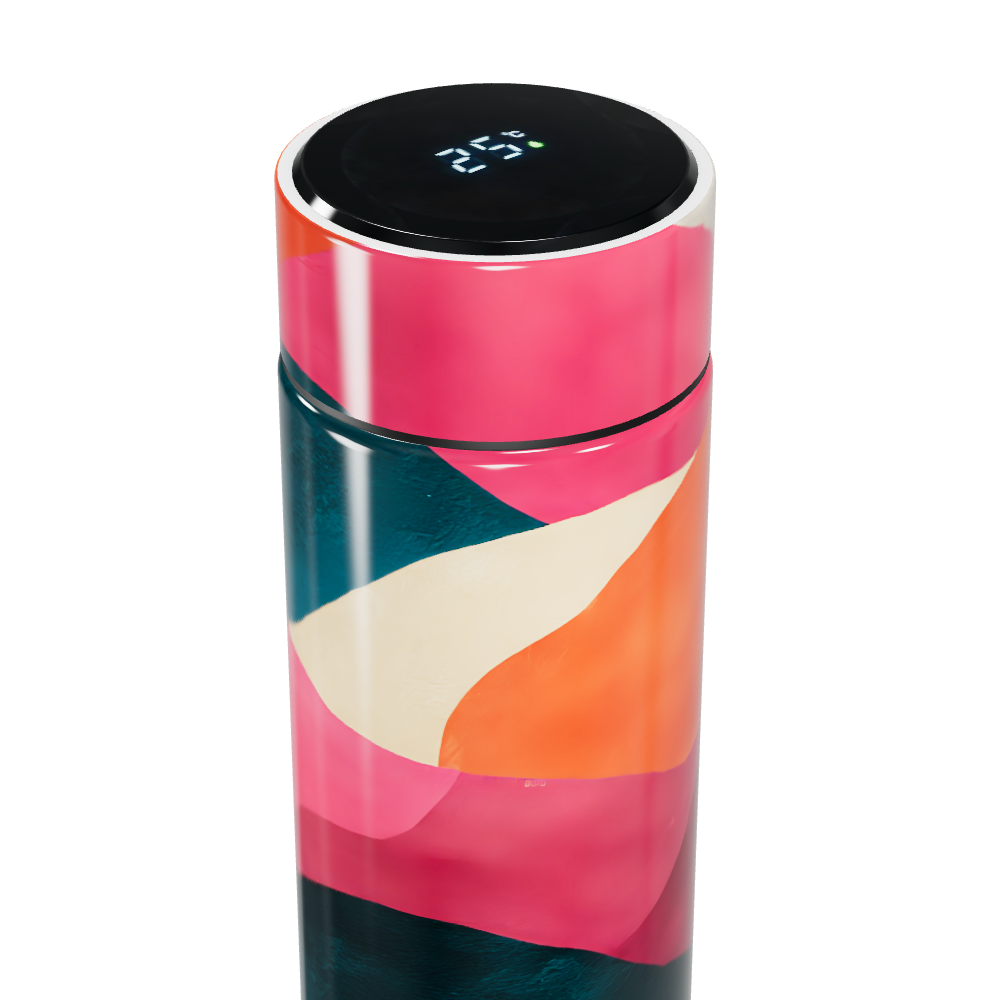 Garrafa Térmica Touch - Colorida Abstracta