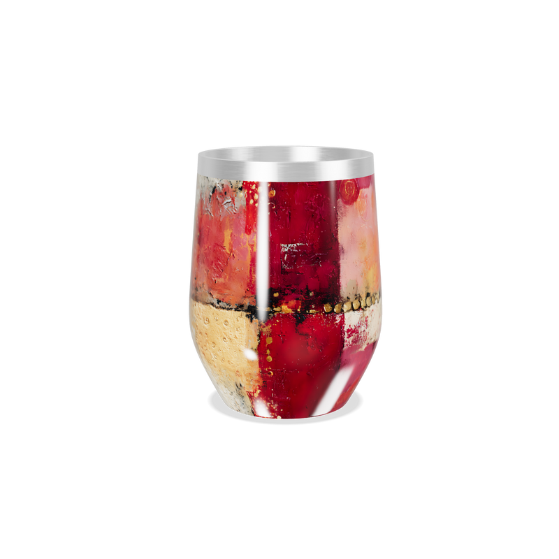 Copo Térmico Slim - Estampa Abstrata Colorida