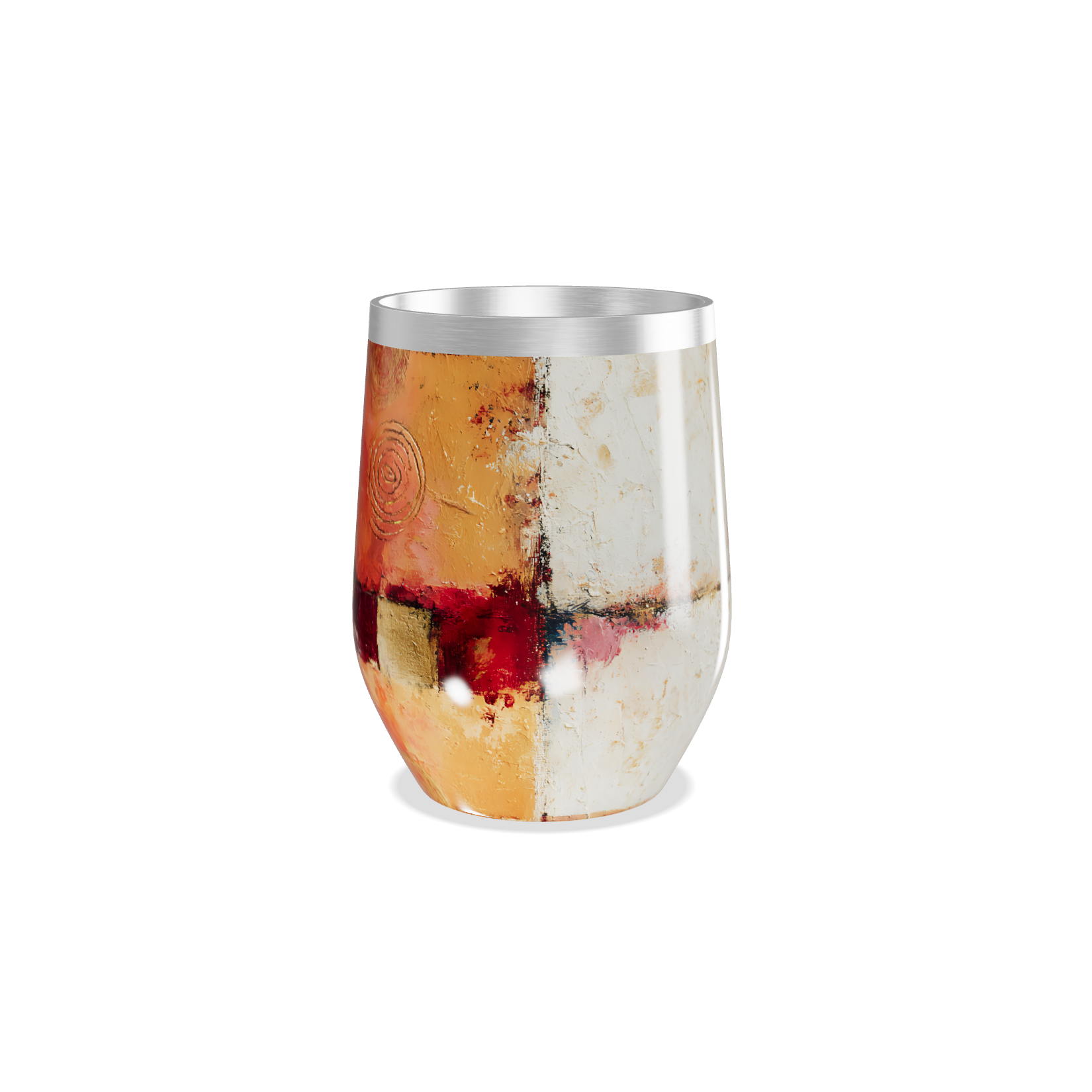 Copo Térmico Slim - Estampa Abstrata Colorida