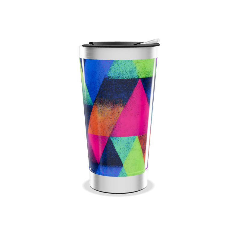 Copo Térmico - Estampa Geométrica Colorida