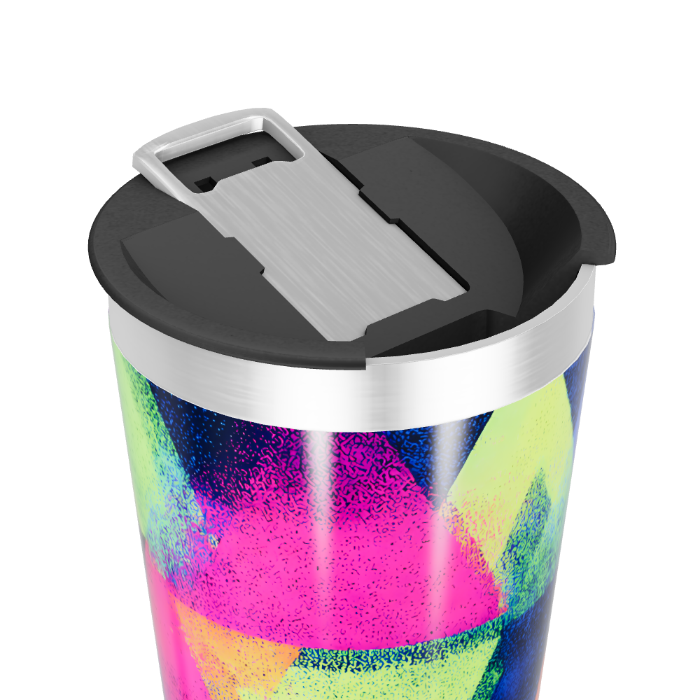 Copo Térmico - Estampa Geométrica Colorida