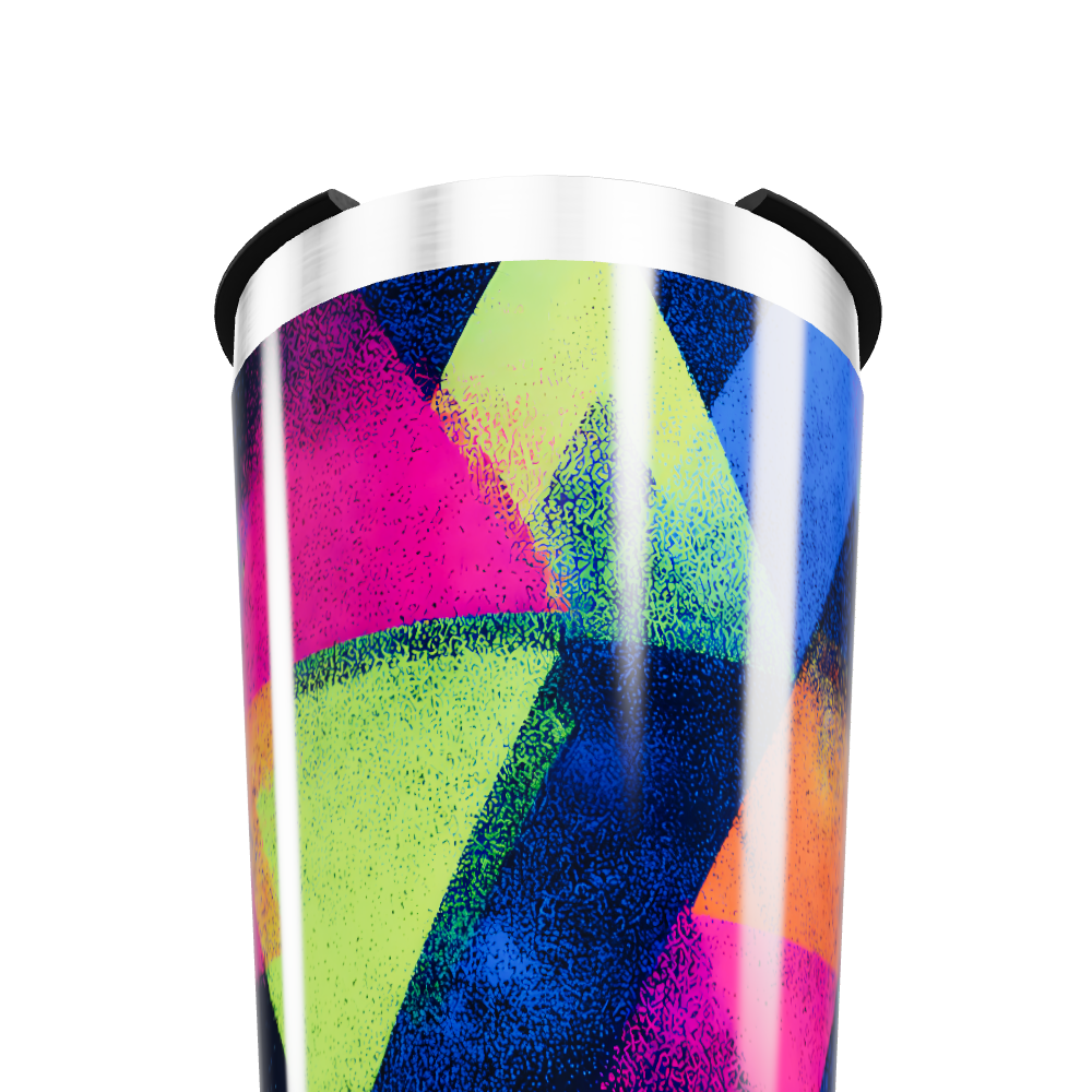 Copo Térmico - Estampa Geométrica Colorida