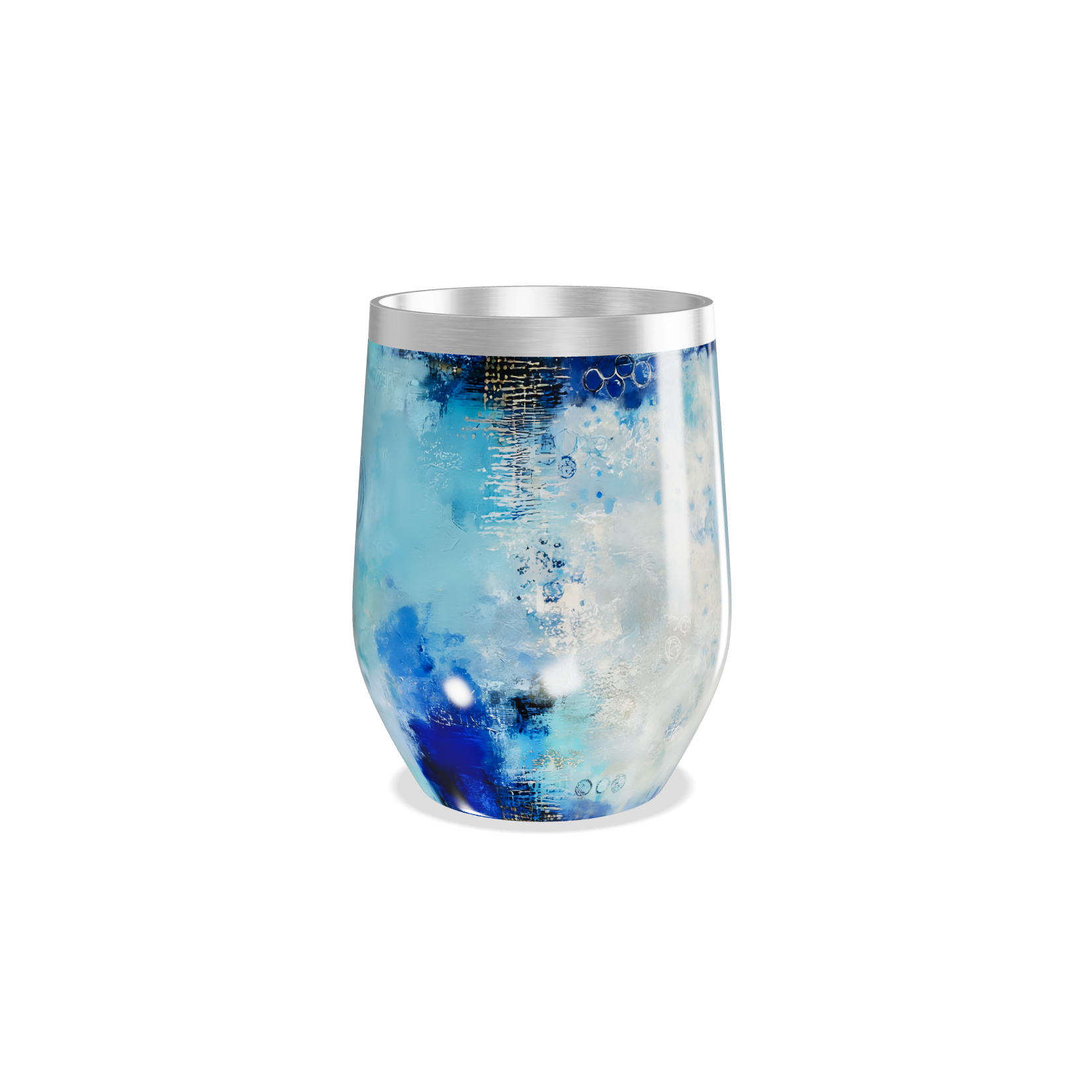 Copo Térmico Slim - Azul Artístico Inox